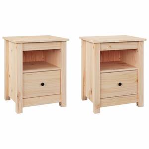 Nachttisch-Set Braun - Holzwerkstoff - 35 x 49 x 40 cm