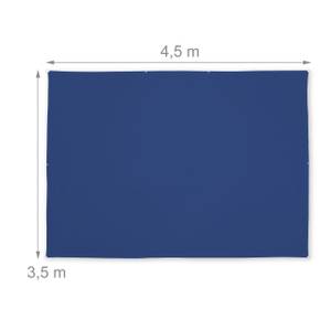 Voile d'ombrage rectangulaire bleu foncé 450 x 350 cm