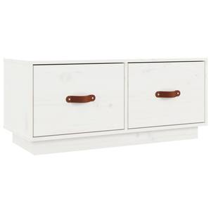 TV-Schrank D785 Weiß - Massivholz - 34 x 35 x 80 cm