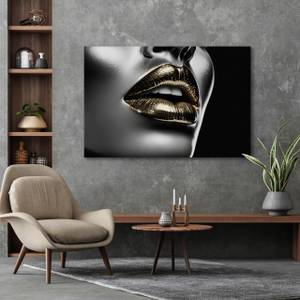 Leinwandbild Abstrakte LIPPEN Gesicht 3D 90 x 60 x 60 cm