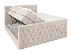 LONDON Boxspringbett mit Bettkasten Beige - Breite: 200 cm