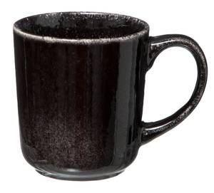 Kaffeebecher TERRE, 420 ml, dunkelblau Schwarz - Keramik - 6 x 10 x 9 cm