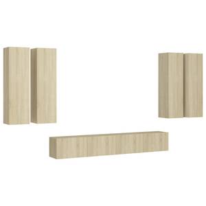 TV-Schrank 6er Set D589 Braun - Holzwerkstoff - 30 x 110 x 31 cm