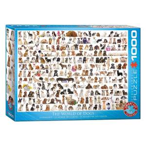 Puzzle Die Welt der Hunde 1000 Teile Papier - 26 x 6 x 36 cm