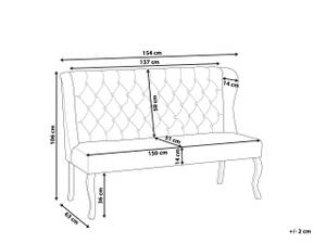 2-Sitzer Sofa TORSBY Schwarz - Dunkelgrau - Grau