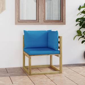 Ecksofa 3009699-1 Blau - Holzwerkstoff - Holzart/Dekor - 64 x 70 x 64 cm