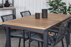 Gartenmöbel-Set Panama Schwarz - Rattan - 90 x 74 x 152 cm