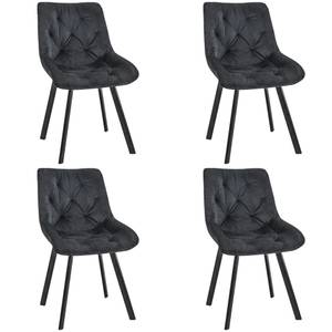 Lot de 4 Chaises SJ.33 Noir - Lot de 4