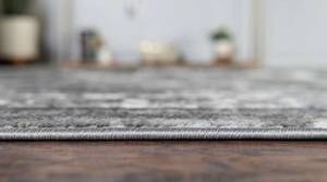 Tapis Monaco I Gris - Matière plastique - Textile - 152 x 1 x 244 cm