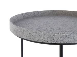 Table d'appoint TEXON Noir - Gris - Blanc - Jaune - Métal - 36 x 69 x 36 cm