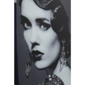 Bild Glas Beauty Lady Schwarz - Glas - 120 x 150 x 1 cm