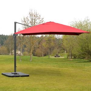Porte-parasol F78 Noir - Matière plastique - 100 x 7 x 100 cm