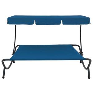 Chaise longue 3004933 Bleu - Métal - 173 x 135 x 200 cm