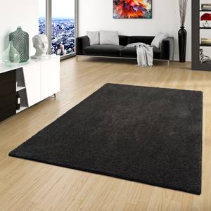 Hochflor Shaggy Teppich Palace Steingrau - 133 x 133 cm