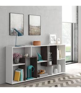 Bücherregal Kawa Weiß - Holzwerkstoff - 25 x 180 x 80 cm