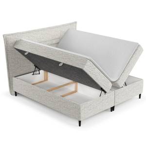 Boxspringbett Koussi I Taschenfederkern Grau - Breite: 200 cm