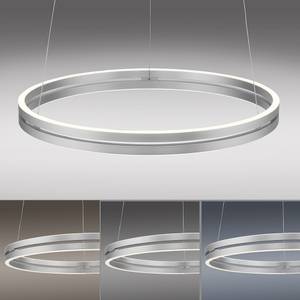 LED Pendellampe PURE-E-LOOP Grau - Metall - 70 x 350 x 70 cm