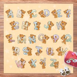 Alphabet mit Teddy von A bis Z 40 x 40 cm