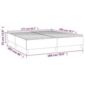 Bettgestell 3016026-5 Braun - Dunkelbraun - Breite: 180 cm