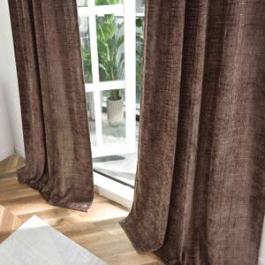 Vorhang Chenille Jacquard Braun