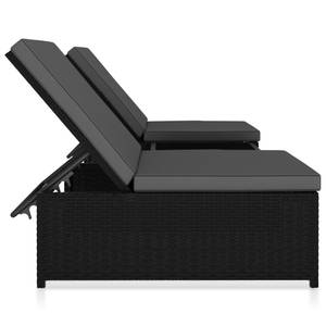 Chaise longue Noir