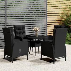 Bistro-Set 3015265-2 (5-teilig) Schwarz