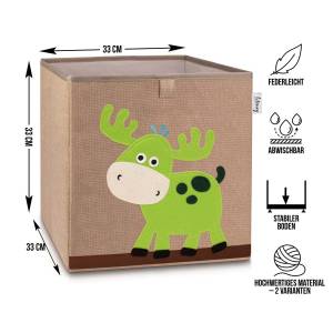 Aufbewahrungsbox mit Tiermotiv (2er Set) Kunststoff - 1 x 2 x 2 cm