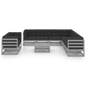 Garten-Lounge-Set (10-teilig) 3009856-2 Anthrazit - Grau