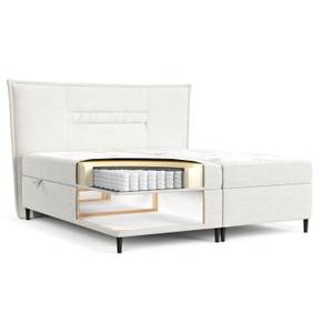 Boxspringbett Koussi I Taschenfederkern Creme - Breite: 160 cm