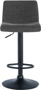 Tabouret de bar Branford Lot de 2 Gris lava - Textile