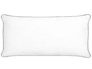 Oreiller PELISTER Argenté - Blanc - 80 x 5 x 40 cm - Diamètre : 40 cm