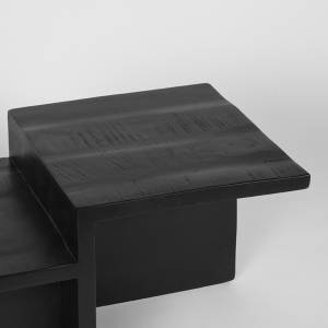 Couchtisch Skip Schwarz - Massivholz - 90 x 40 x 50 cm