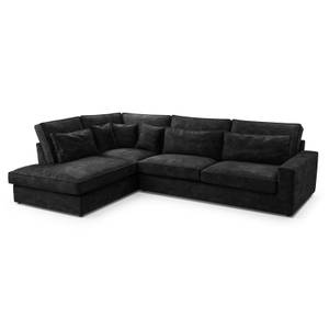 Ecksofa Eckcouch Couch Haidi Grau - Ecke davorstehend links