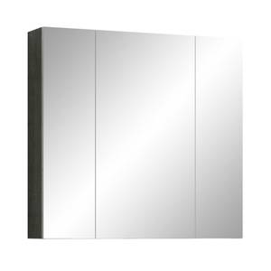 Spiegelschrank Riva Grau - Holz teilmassiv - 80 x 75 x 16 cm