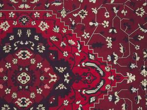 Teppich VADKADAM Schwarz - Rot - Weiß - Textil - 200 x 60 x 60 cm