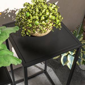 Blumenständer 845-927V00BK Schwarz - Metall - 31 x 65 x 31 cm