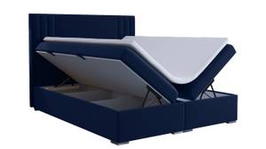 Boxspringbett MORI Blau - Breite: 160 cm - H3