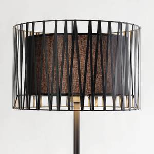 Lampadaire MINA Noir - Métal - Textile - 61 x 145 x 61 cm