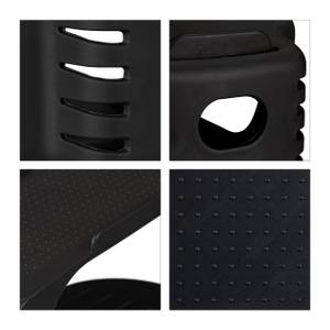 24 x Schuhstapler schwarz Schwarz - Kunststoff - 10 x 12 x 27 cm