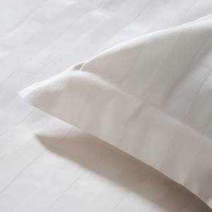 Damai Bettbezug Linea - Satin - Weiß - Textil - 27 x 5 x 37 cm