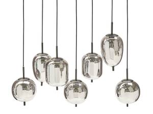 Lampe suspension TARLO Noir - Argenté - Verre - 90 x 122 x 35 cm