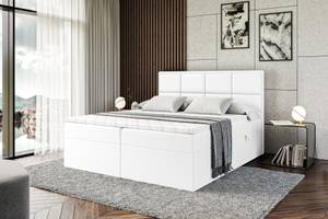 Boxspringbett GALMA Hochglanz Weiß - Breite: 180 cm - H3