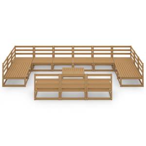 Gartenmöbel-Set Braun - Massivholz - Holzart/Dekor - 70 x 30 x 70 cm