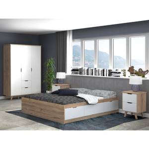 Schlafzimmer Vanadis 21-3 (4-teilig) Weiß - Holzwerkstoff