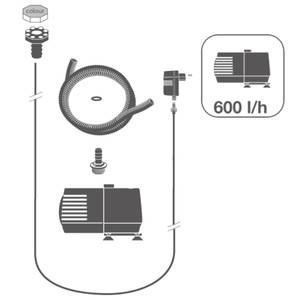 Wasserspiel Braun - Metall - Stein - 46 x 78 x 34 cm