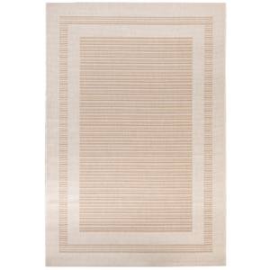 Outdoorteppich Bergen Bordüre Beige - 240 x 290 cm