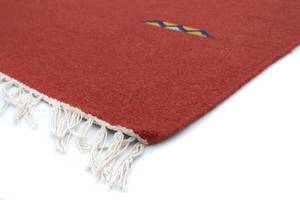 Kelim Modern - 180x120cm Rot - Naturfaser - 120 x 1 x 180 cm