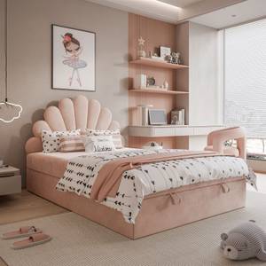 Boxspringbett ASHLEY II Flamingorosa