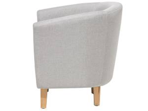 Fauteuil HOLDEN Gris - Gris lumineux - Chêne clair