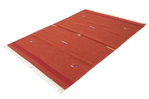 Kelim Modern - 180x120cm Rot - Naturfaser - 120 x 1 x 180 cm